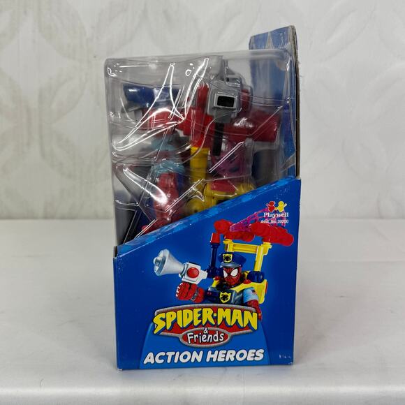 Spider-Man & Friends Police Officer Action Hero Web Net Projectile 2002 Playwell - Picture 7 of 7